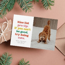 楽しいクリスマスの写真 素敵なリスト カラフル かわいい シーズンカード
