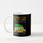 楽しいクリスマスの学校B コーヒーマグカップ (左)