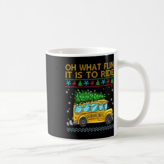 楽しいクリスマスの学校B コーヒーマグカップ (右)