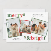 楽しいクリスマスの家族のひととき シーズンカード (正面)