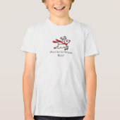 楽しいクリスマスの家族デザイン トライブレンドＴシャツ (正面)