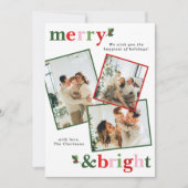 楽しいクリスマスの家族 シーズンカード (正面)