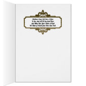 楽しいクリスマスの折り畳みカードを持っている (内側 (右))