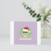 楽しいクリスマスの新年 シーズンポストカード (スタンド正面)