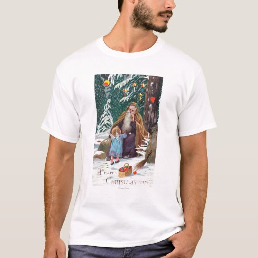 楽しいクリスマスの時間父のクリスマスとの Tシャツ (正面)