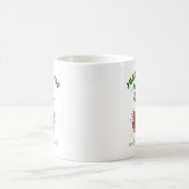 楽しいクリスマスの本好きただの幸せなガチョウ コーヒーマグカップ (中央)