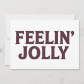 楽しいクリスマスの気分だ シーズンカード (正面)