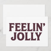 楽しいクリスマスの気分だ シーズンカード (正面/裏面)