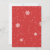 楽しいクリスマスの秘密のサンタ交換パーティー 招待状 (裏面)