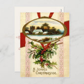 楽しいクリスマスの葉書 シーズンポストカード (正面/裏面)