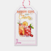 楽しいクリスマスの贈り物のタグ ギフトタグ (裏面)