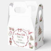 楽しいクリスマスの赤ちゃんシャワープレゼントボックス フェイバーボックス (見開き)