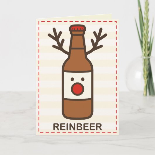 楽しいクリスマスのReinbeer カード (正面)