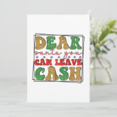 楽しいクリスマスよ、サンタさん 現金でいいわ シーズンカード (スタンド正面)