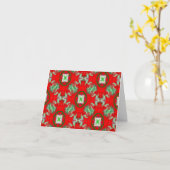 楽しいクリスマスをお過ごしください... カード (黄色い花)