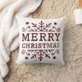 楽しいクリスマスを祈る クッション (ブランケット)