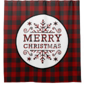 楽しいクリスマスを祈る シャワーカーテン (正面)