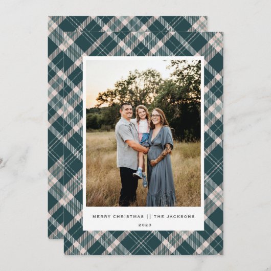 楽しいクリスマスを祈る シーズンカード (正面/裏面)