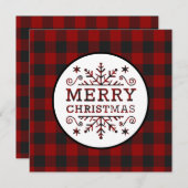 楽しいクリスマスを祈る シーズンカード (正面/裏面)