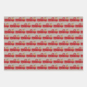 楽しいクリスマスを過ごしてね トラック ラッピングペーパーシート (正面)