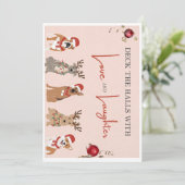 楽しいクリスマスを！　で伝えるクリスマスカード 招待状 (スタンド正面)