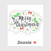 楽しいクリスマスを！ シール (シート)