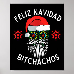 楽しいクリスマスを Achos 面白いスペイン語 メリークリスマス ポスター