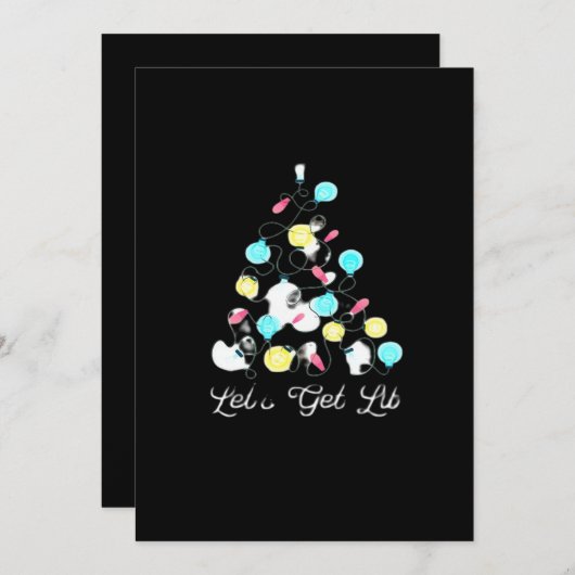 楽しいクリスマスイルミネーション Let's Get Lit クリスマス ホリデー ライト 面白い駒 (正面/裏面)