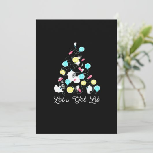 楽しいクリスマスイルミネーション Let's Get Lit クリスマス ホリデー ライト 面白い駒 (スタンド正面)