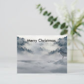 楽しいクリスマスカードを外に見て。 シーズンポストカード (スタンド正面)