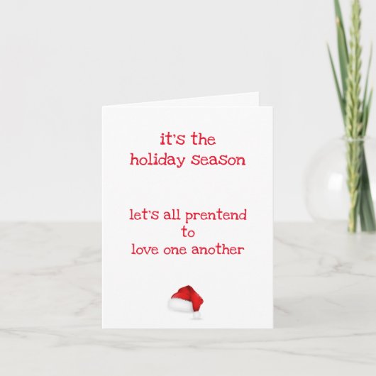 楽しいクリスマスカードを装って… カード (正面)