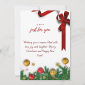 "楽しいクリスマスカード メリー＆ブライト" シーズンカード (裏面)