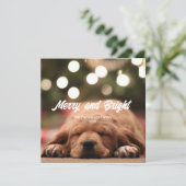 楽しいクリスマスカード 明るい写真 招待状 (スタンド正面)