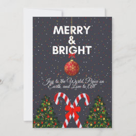 楽しいクリスマスカード「Merry & Bright」 シーズンカード