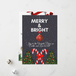 楽しいクリスマスカード「Merry & Bright」 シーズンカード