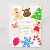 楽しいクリスマスケーキ交換パーティー 招待状 (裏面)