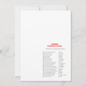 楽しいクリスマスゲーム - 編集不可 - 招待状 (裏面)