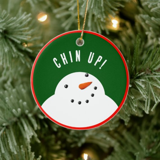楽しいクリスマススノーマン セラミックオーナメント (ツリー)