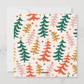 楽しいクリスマスツリーの写真 シーズンカード (裏面)