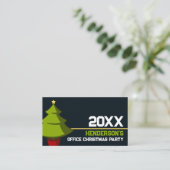 楽しいクリスマスツリー、クリスマスパーティーのチケット エンクロージャーカード (スタンド正面)