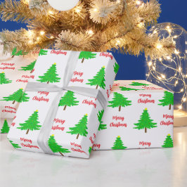 楽しいクリスマスツリー ラッピングペーパー