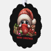 楽しいクリスマスデザイン オーナメントカード (左)