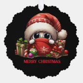 楽しいクリスマスデザイン オーナメントカード (正面)