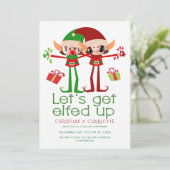 楽しいクリスマスパーティーにしよう！おもしろいクリスマスプレゼント 招待状 (スタンド正面)