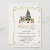 楽しいクリスマスパーティーのご招待 招待状 (正面)