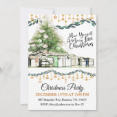 楽しいクリスマスパーティーを 招待状 (正面)