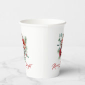 楽しいクリスマスビーフラワーアンドりんご花束 紙コップ (右)