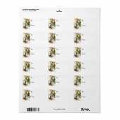 楽しいクリスマスプレゼントラベル ラベル (フルシート)