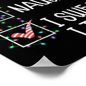 楽しいクリスマスプレゼントリスト 悪い子良い子 本当に頑張ったよ ポスター (角)