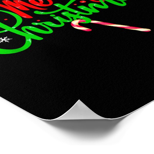 楽しいクリスマスプレゼント メリークリスマス 面白い ポスター (角)